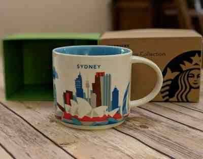 SYDNEY AUSTRALIA Starbucks Mug, Blue - You Are Here YAH Collection BOXED - Sold on eBay Mar, 2nd 2019 for $33.00