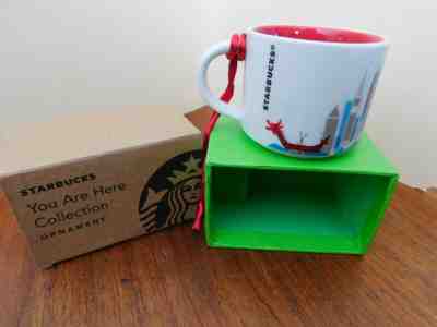 Starbucks You Are Here Hong Kong 2017 Coffee Mug Cup Christmas Ornament 2 oz Box - Sold on eBay Mar, 2nd 2019 for $25.00