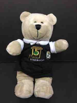 New 2017 Starbucks Bearista Macau 15th Anniversary Black Apron Bear - Sold on eBay Feb, 23rd 2019 for $38.99
