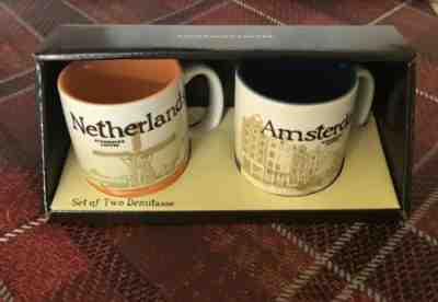Starbucks Netherlands Amsterdam Set Of 2 Demitasse 3 oz Mugs - Sold on eBay Mar, 2nd 2019 for $25.99