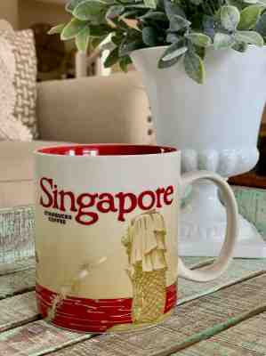 Starbucks Mug Global Icon City Series SINGAPORE 2015 16 oz Coffee RED - Sold on eBay Mar, 2nd 2019 for $60.00