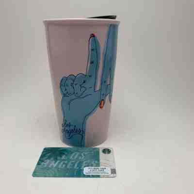 Starbucks Los Angeles Ceramic Double Wall Tumbler City Cup 12 oz - Sold on eBay Mar, 2nd 2019 for $34.97