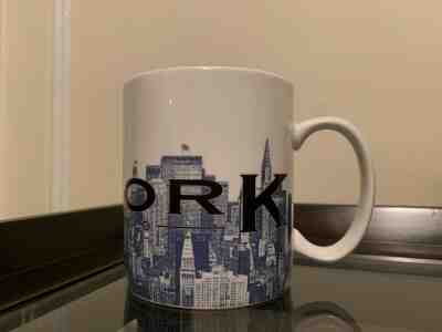 Starbucks Barista New York The Big Apple 18oz Coffee Mug 2002 Skyline Series - Sold on eBay Mar, 2nd 2019 for $1.40
