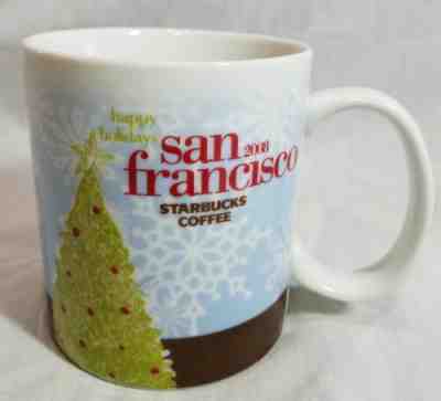 2008 Starbucks San Francisco Happy Holidays Christmas Tree Coffee Tea Mug Cup  - Sold on eBay Mar, 2nd 2019 for $16.45