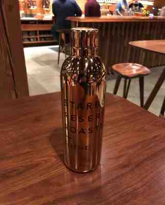 Starbucks Reserve Roastery Seattle - Gold Stainles Bottle - Late 2018 Exclusive - Sold on eBay Mar, 2nd 2019 for $45.00