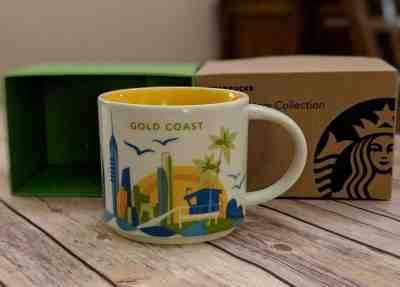 GOLD COAST AUSTRALIA Starbucks Mug, Yellow - You Are Here YAH Collection BOXED - Sold on eBay Mar, 2nd 2019 for $16.50