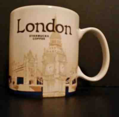 2013 STARBUCKS Global Icon LONDON Mug Big Ben Tower Bridge 16oz England  - Sold on eBay Mar, 2nd 2019 for $16.00