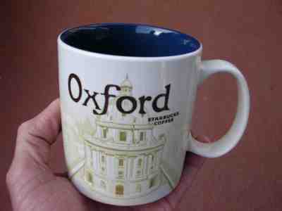 rare FIRST YEAR 2015 STARBUCKS OXFORD COFFEE MUG 16-FL OZ blue interior 1ST - Sold on eBay Mar, 2nd 2019 for $89.00