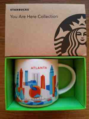 STARBUCKS ATLANTA YAH You Are Here 14oz Mugs RETIRED - NEW IN BOX - Sold on eBay Mar, 2nd 2019 for $20.00