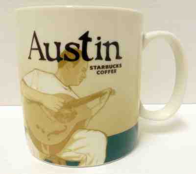 Starbucks Global Collector Series Mug Austin City Guitar 16 oz 2010 Texas  - Sold on eBay Mar, 1st 2019 for $27.00