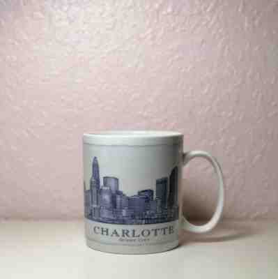 Starbucks Mug Charlotte Architect Series 2007 18 oz Mug blue and white - Sold on eBay Feb, 28th 2019 for $8.20