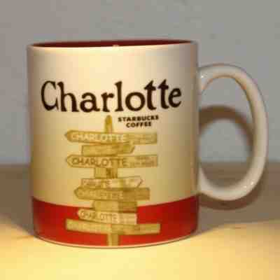 STARBUCKS CHARLOTTE NC Global Icon City Collector Series Collector Mug Cup 16 oz - Sold on eBay Feb, 25th 2019 for $21.50