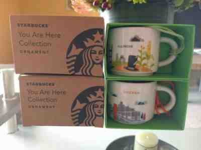 Starbucks Chicago & Illinois Set YAH Demi Mug Ornament You Are Here New Espresso - Sold on eBay Mar, 2nd 2019 for $21.99