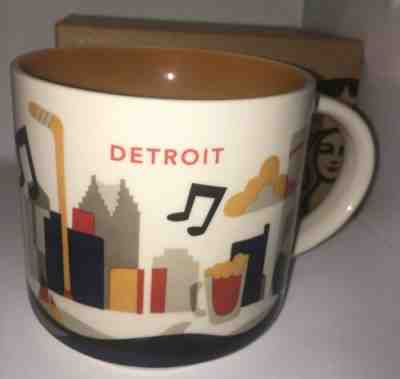 NWT - Starbucks Wish You Were Here Collection Coffee Mug - Detroit - Sold on eBay Mar, 1st 2019 for $11.99