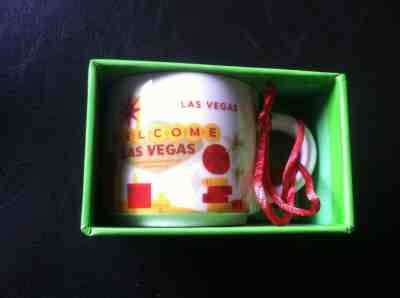 STARBUCKS COFFEE WELCOME TO LAS VEGAS YOU ARE HERE MINI MUG 2 0Z SHOT ORNAMENT - Sold on eBay Mar, 3rd 2019 for $17.99