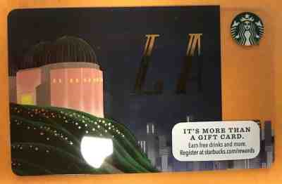 Starbucks Card LA 2015 City Series New - Sold on eBay Mar, 2nd 2019 for $1.25