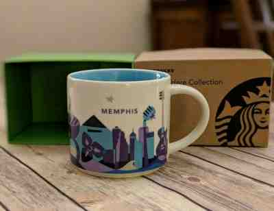 MEMPHIS TENNESSEE Starbucks Mug, Blue - You Are Here YAH Collection BOXED - Sold on eBay Mar, 2nd 2019 for $43.53