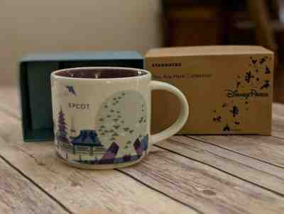 DISNEY EPCOT Starbucks Mug Purple - You Are Here YAH Collection BOXED - Sold on eBay Mar, 2nd 2019 for $20.49
