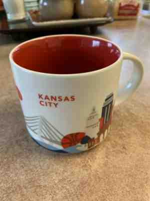 Starbucks 2014 You Are Here Collection Kansas City Mug 14oz Coffee Cup Limited  - Sold on eBay Feb, 25th 2019 for $8.50