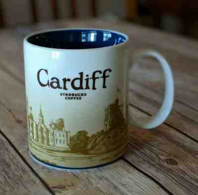 CARDIFF CAERDYDD WALES UK Starbucks Mug Blue - Global Icon City Collector Series - Sold on eBay Mar, 1st 2019 for $23.49