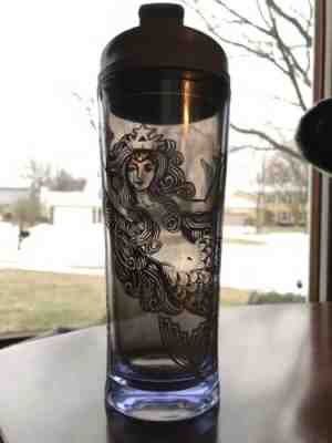 Starbucks Tumbler 2009 16 OZ - Smoky Brown Acrylic With Siren Graphic in VGUC - Sold on eBay Mar, 9th 2019 for $6.00