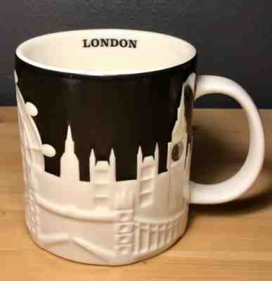 Starbucks London Black Relief Mug Christmas Cup City Collection England New NWT - Sold on eBay Mar, 5th 2019 for $39.00
