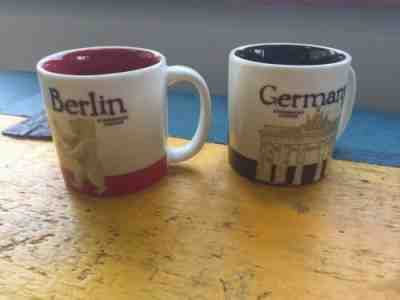 Starbucks City Mugs~~Set Of Two  Demitasse Espresso  Germany And Berlin ~~3oz - Sold on eBay Feb, 27th 2019 for $48.00