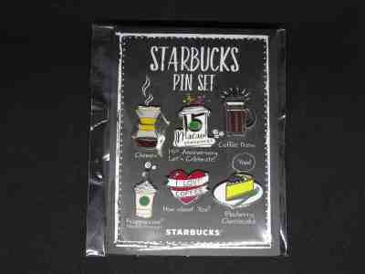 Starbucks Pin Set Macau Starbucks 15th Anniversary - Sold on eBay Mar, 5th 2019 for $25.00
