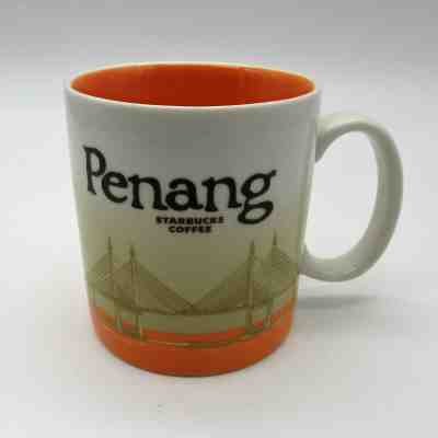  Starbucks 2008 Global Icon Collector Series Penang Malaysia Mug Orange 16 oz.  - Sold on eBay Mar, 7th 2019 for $14.99