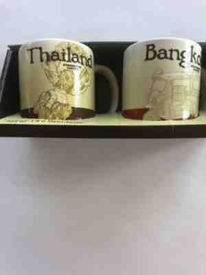 Starbucks Bangkok & Thailand Global Icon Demitasse Mugs - Sold on eBay Mar, 8th 2019 for $10.10