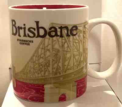 16 OZ STARBUCKS COFFEE MUG BRISBANE COLLECTOR SERIES 2013 - RED - NEW - Sold on eBay Mar, 5th 2019 for $32.50