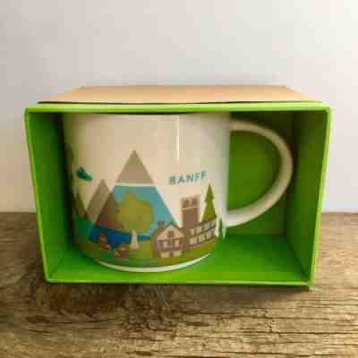 Starbucks Banff Canada Mug City State You Are Here Cup YAH New With box Coffee - Sold on eBay Feb, 24th 2019 for $50.00