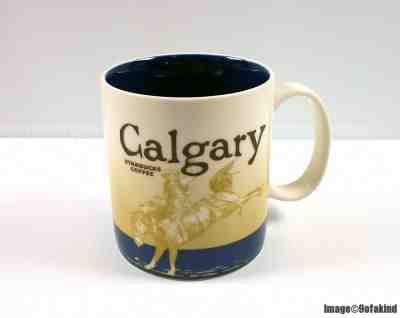 New Calgary Starbucks Global Icon Collector Coffee Mug Cowboy Horse ©2009 Stk#F - Sold on eBay Mar, 5th 2019 for $103.16