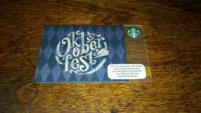 Starbucks Germany Card Oktoberfest 2015-US Seller - Sold on eBay Mar, 2nd 2019 for $9.00