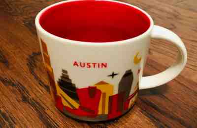 Starbucks coffee cup You Are Here Austin 2014 -preowned great condition - Sold on eBay Mar, 5th 2019 for $9.50