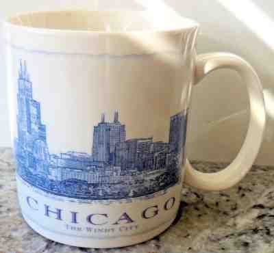 2007 Starbucks CHICAGO 18oz Architect Series Collector Coffee Mug (EUC) - Sold on eBay Mar, 6th 2019 for $21.00
