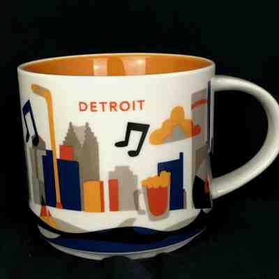 Starbucks Detroit City You Are Here Coffee Mug Cup 2017 Ceramic - Sold on eBay Mar, 9th 2019 for $24.45