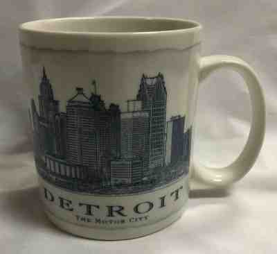 STARBUCKS MUG DETROIT MICH. VINTAGE MINT ARCHITECTURE 2007 THE MOTOR CITY 18 OZ - Sold on eBay Mar, 7th 2019 for $19.95