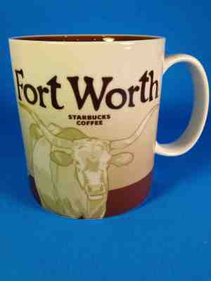 2011 Starbucks Global Icon Mug Fort Worth RARE, VINTAGE City Mug With SKU - Sold on eBay Mar, 4th 2019 for $83.10