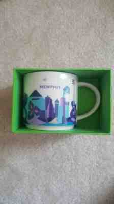 Starbucks Coffee YAH Mug 2014 MEMPHIS You Are Here Cup 14 oz NWT & box - Sold on eBay Mar, 9th 2019 for $38.00
