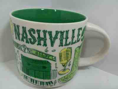 2017-2018 Starbucks -14oz  Nashville Mug Been There City Series Coffee Cup - Sold on eBay Mar, 9th 2019 for $24.50