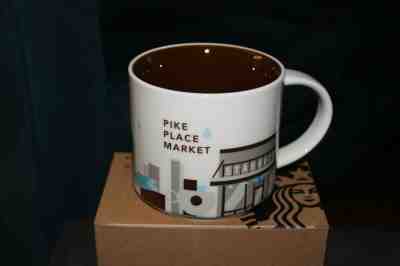 Starbucks You Are Here Collection PIKE PLACE MARKET Coffee Mug 14 Oz. New IN BOX - Sold on eBay Mar, 9th 2019 for $15.00