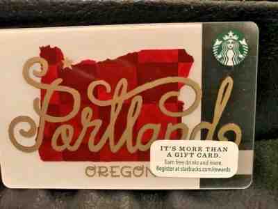 NEW Starbucks PORTLAND  City card 2016, never swiped  - Sold on eBay Mar, 8th 2019 for $1.25