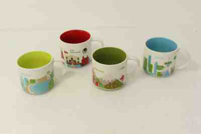 4 Starbucks You Are Here Collector Mugs: San Antonio, Seattle, Portland+ Waikiki - Sold on eBay Mar, 7th 2019 for $33.53