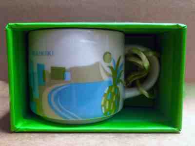Starbucks "You are here"  Waikiki Hawaii Ornament Demi 2 oz. - Brand New! - Sold on eBay Mar, 5th 2019 for $19.99