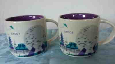 2 Starbucks You Are Here Disney Parks Epcot Monorail Coffee Mugs - Sold on eBay Mar, 6th 2019 for $27.00