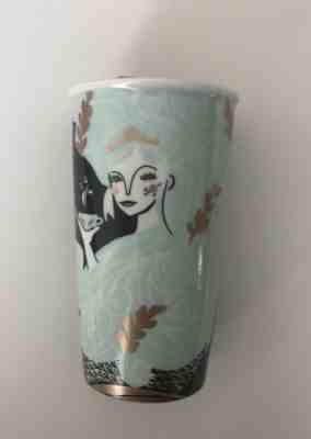 STARBUCKS 2018 MUG TRAVEL TUMBLER SIREN MERMAID BLACK GOLD MINT 12 fl oz - Sold on eBay Mar, 17th 2019 for $26.95