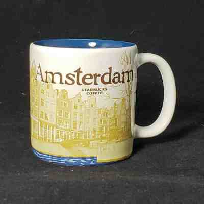 Starbucks Coffee AMSTERDAM Espresso Demitasse Matte White Mini Mug Cup 3 oz 2013 - Sold on eBay Mar, 12th 2019 for $18.95