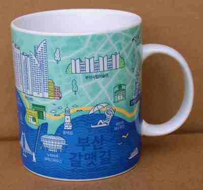 STARBUCKS COFFEE SOUTH KOREA 2014 BUSAN GALMETGIL & JE-JU FLOWER ARTSY MUGS - Sold on eBay Mar, 13th 2019 for $25.00
