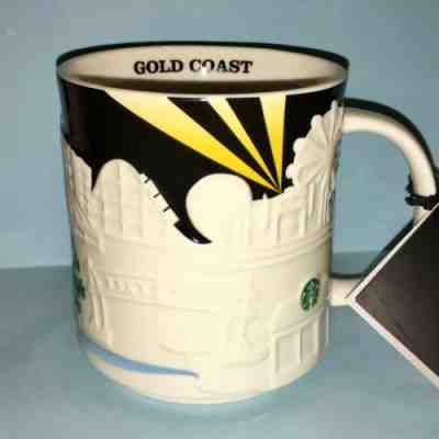 NEW STARBUCKS GOLD COAST AUSTRALIA RELIEF MUG 18oz w/ TAGS & BOX U.S. SELLER - Sold on eBay Mar, 11th 2019 for $67.00
